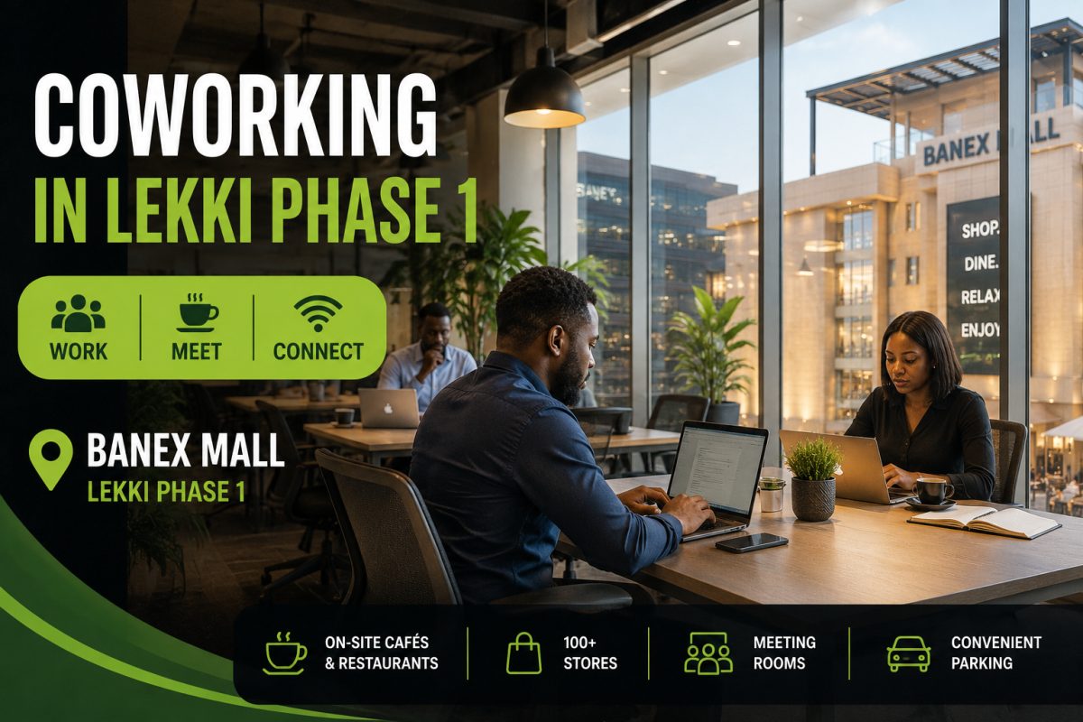 Coworking space and meeting room at Banex Mall, Lekki Phase 1