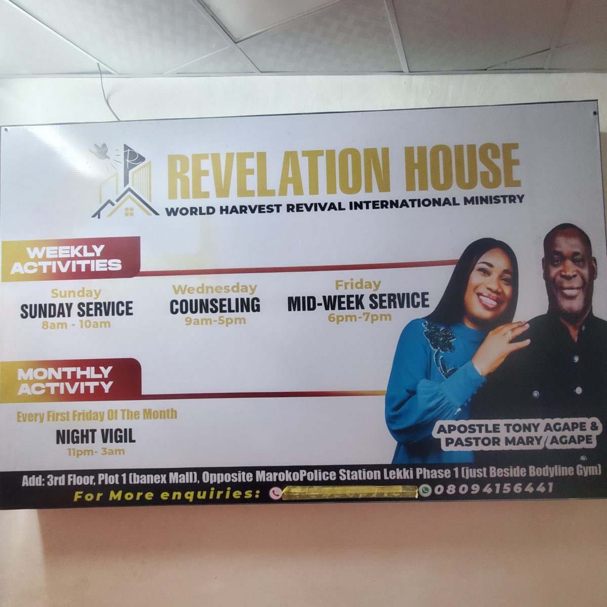 Revelation House — World Harvest Revival Ministry, Banex Mall Lekki gallery